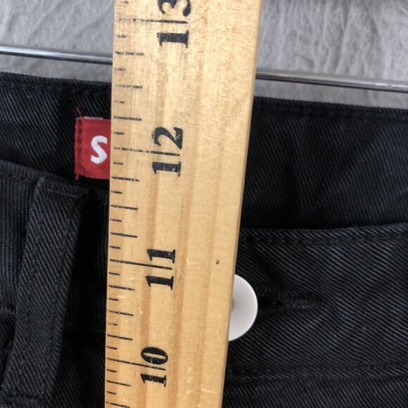 Staud Jeans Womens 27 Black Denim Contrast White Pockets Designer Tapered USA - Picture 8 of 16